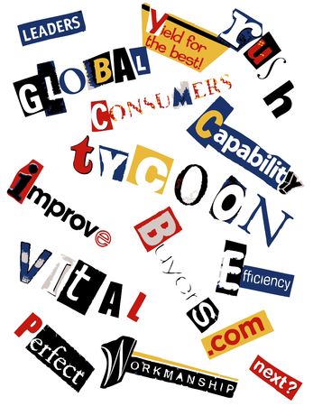 word collage - tycoonsの写真素材