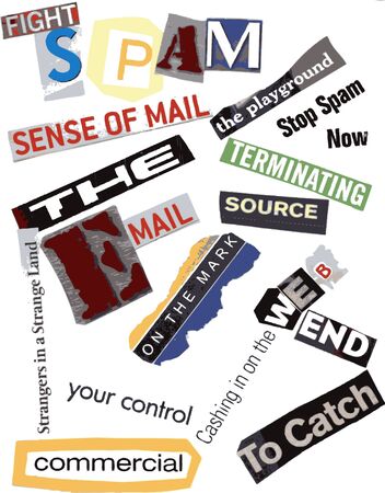 Word Collage - Emailの写真素材