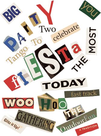 Word Collage - Partyの写真素材