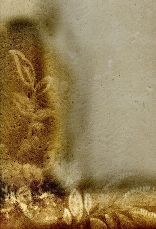 Vintage wallpaper from a very old home built in 1880の写真素材
