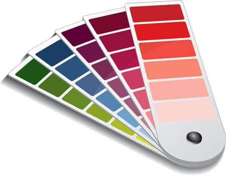 Pantone color guide のイラスト素材