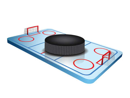 3d Hockey field vectorのイラスト素材