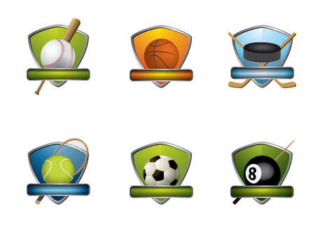 Sport badges and icons collectionのイラスト素材