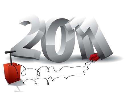 2011 bombのイラスト素材