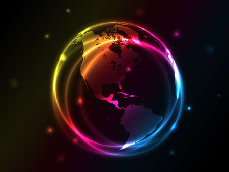 Colorful Earthのイラスト素材