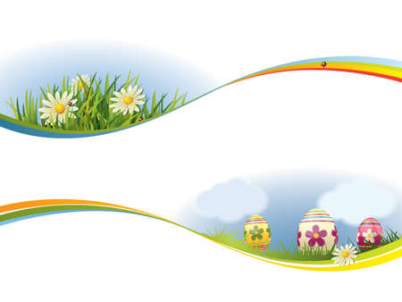 Spring bannerのイラスト素材