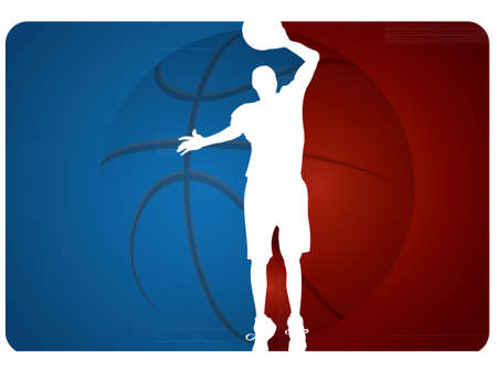 Basketball background - vector illustrationのイラスト素材