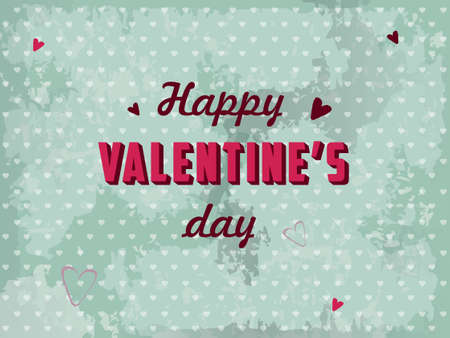 Valentines day postcard vectorのイラスト素材