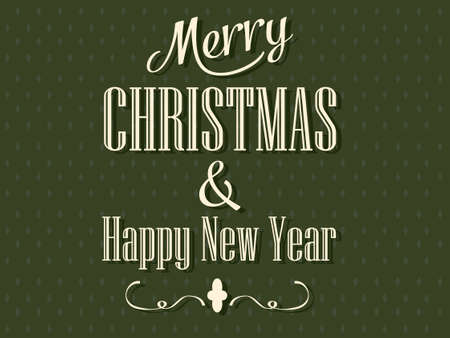 Merry Christmas lettering Greeting Cardのイラスト素材