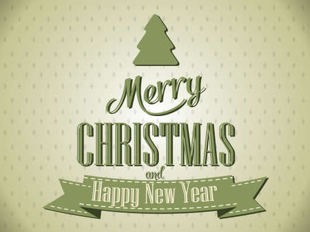 Merry Christmas lettering Greeting Cardのイラスト素材