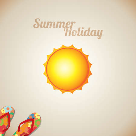 Summer Holiday cardsのイラスト素材