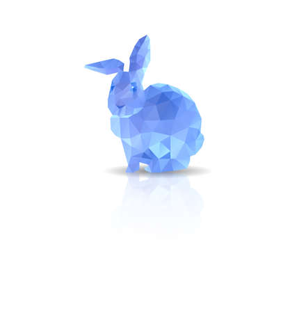 Abstract Rabbit low polygonal vectorのイラスト素材