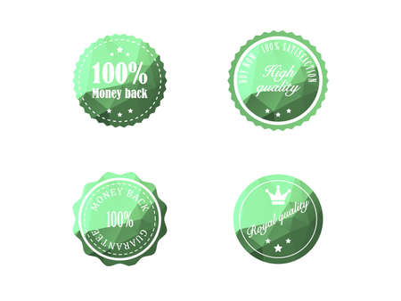 Set of vintage retro badgesのイラスト素材