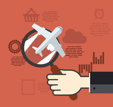 Flat design concept for business - Concepts for Finding the right strategy for ideas in businessのイラスト素材