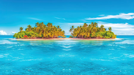 Escape to paradise with this dreamy tropical beach photography. The crystal-clear waters and soft sand will transport you to a world of relaxation and tranquility.の素材