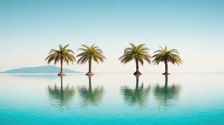 Escape to paradise with this dreamy tropical beach photography. The crystal-clear waters and soft sand will transport you to a world of relaxation and tranquility.の素材