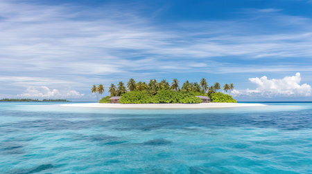 Escape to paradise with this dreamy tropical beach photography. The crystal-clear waters and soft sand will transport you to a world of relaxation and tranquility.の素材