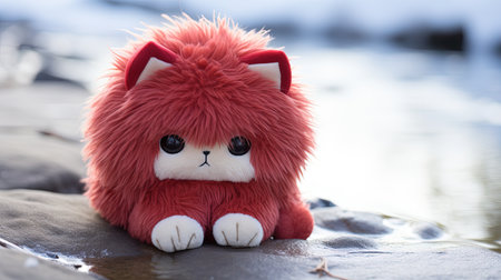 This digital image portrays the beautiful bond between a kid and their beloved plushie best friend. It depicts the unbreakable connection and the comfort that comes with having a constant companion who is always there to make you smile.の素材