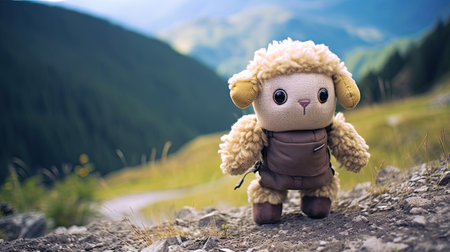 This digital image portrays the beautiful bond between a kid and their beloved plushie best friend. It depicts the unbreakable connection and the comfort that comes with having a constant companion who is always there to make you smile.の素材