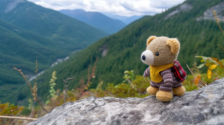 This digital image portrays the beautiful bond between a kid and their beloved plushie best friend. It depicts the unbreakable connection and the comfort that comes with having a constant companion who is always there to make you smile.の素材