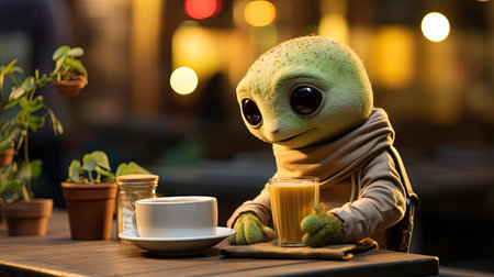 This digital image portrays the beautiful bond between a kid and their beloved plushie best friend. It depicts the unbreakable connection and the comfort that comes with having a constant companion who is always there to make you smile.の素材