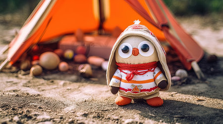 This digital image portrays the beautiful bond between a kid and their beloved plushie best friend. It depicts the unbreakable connection and the comfort that comes with having a constant companion who is always there to make you smile.の素材