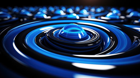 A simplistic and modern digital image with glowing neon blue and cyan lines on a white backdrop. Perfect as a wallpaper or backdrop for any project that requires a modern touch.の素材