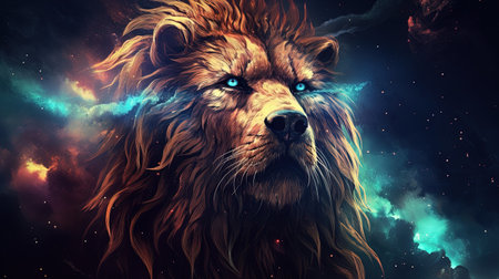 mbrace the celestial wonders as you witness the awe-inspiring beauty of a majestic creature formed by the very stars that light up the night sky. Let this cosmic artwork ignite your imagination and remind you of the limitless possibilities that exist in the universeの素材