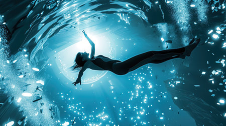 Experience the thrill of gravitydefying sports in a futuristic setting Witness zeroG soccer matches sky surfing competitions orbiting racetracks antigravity arenas and celestial athletes performing breathtaking featsの素材