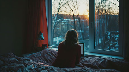 Create your perfect worklife balance with this cozy and stylish home office setup Embrace the natural light in a lightfilled room while engaging in a video conference as a digital nomad The elegant workspace design elements enhance productivity and bring harmony to your work environmentの素材