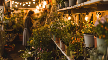 Inspiring urban farming scene with vertical gardens hydroponic systems and community garden initiatives Witness sustainable food production and local produce cultivationの素材