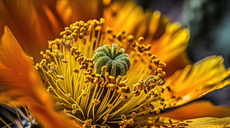 Capturing the bold colors and subtle textures of a vibrant oversized flower Inspiring beauty and natural formsの素材