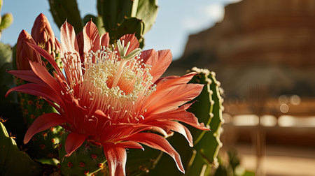 Capturing the bold colors and subtle textures of a vibrant oversized flower Inspiring beauty and natural formsの素材