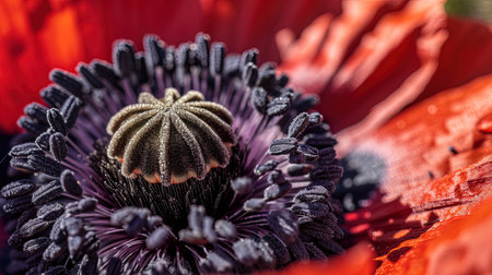 Capturing the bold colors and subtle textures of a vibrant oversized flower Inspiring beauty and natural formsの素材