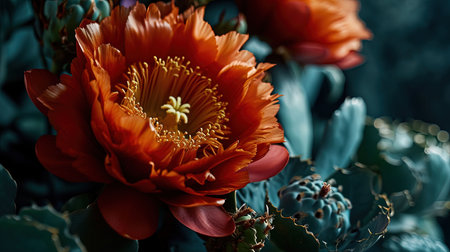 Capturing the bold colors and subtle textures of a vibrant oversized flower Inspiring beauty and natural formsの素材