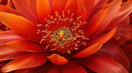 Capturing the bold colors and subtle textures of a vibrant oversized flower Inspiring beauty and natural formsの素材