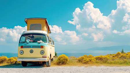 Experience the thrill of a road trip as you embark on a journey of freedom and adventure Let the open road lead you to breathtaking landscapes and unforgettable experiences Feel the wind in your hair as you explore the beauty of nature Get ready for an unforgettable rideの素材