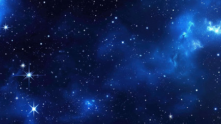 A breathtaking spacethemed background with stars galaxies and nebulae The deep space colors create an expansive and inspiring backdrop perfect for presentations or websites with a cosmic or exploratory themeの素材