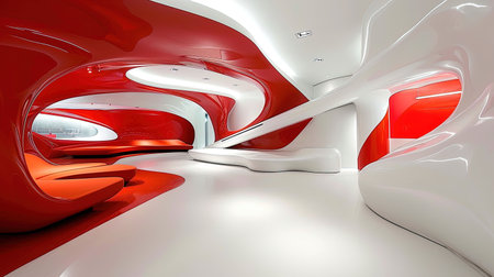 Experience the cutting edge of interior design with this ultramodern and futuristic living space Featuring innovative furniture designs smart home technology and a sleek minimalist aesthetic this space exudes advanced comfort and styleの素材