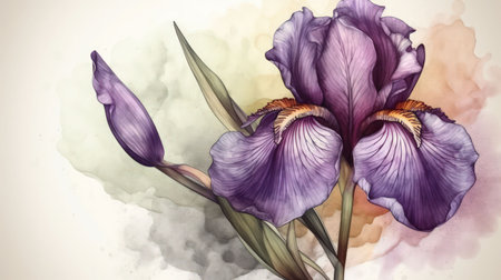 Add elegance and sophistication to your project with this beautiful and unique flower illustration Perfect for any creative endeavorの素材
