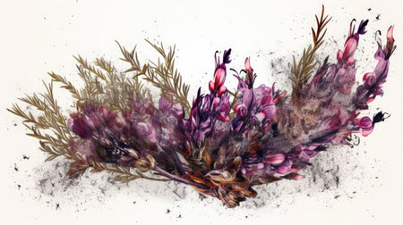 Add elegance and sophistication to your project with this beautiful and unique flower illustration Perfect for any creative endeavorの素材