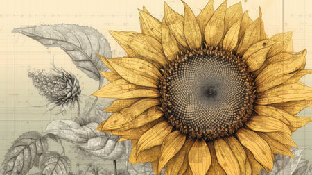Add elegance and sophistication to your project with this beautiful and unique flower illustration Perfect for any creative endeavorの素材