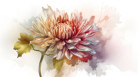Add elegance and sophistication to your project with this beautiful and unique flower illustration Perfect for any creative endeavorの素材
