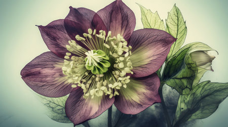 Add elegance and sophistication to your project with this beautiful and unique flower illustration Perfect for any creative endeavorの素材