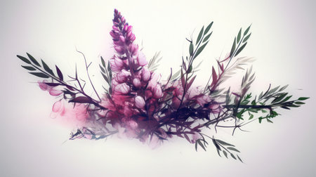 Add elegance and sophistication to your project with this beautiful and unique flower illustration Perfect for any creative endeavorの素材