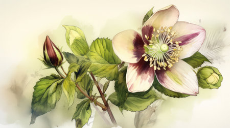 Add elegance and sophistication to your project with this beautiful and unique flower illustration Perfect for any creative endeavorの素材