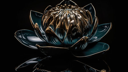A stunning illustration of a flower that shines with a rainbow of colors The glowing hues and intricate details make it a true work of art and a source of inspiration for all who see itの素材