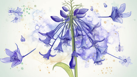 Add elegance and sophistication to your project with this beautiful and unique flower illustration Perfect for any creative endeavorの素材