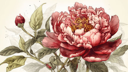 Add elegance and sophistication to your project with this beautiful and unique flower illustration Perfect for any creative endeavorの素材