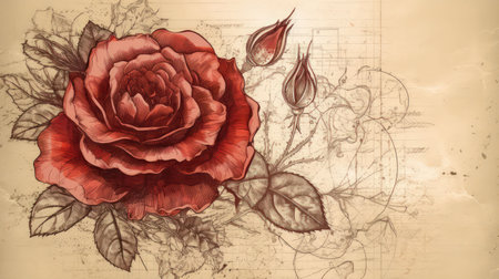 Add elegance and sophistication to your project with this beautiful and unique flower illustration Perfect for any creative endeavorの素材